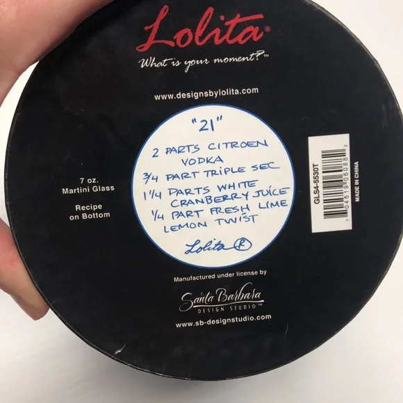 Lolita 7oz “21” Martini Glass NWT - Picture 6 of 6